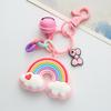 Colorful Heart Rainbow Keychain - Internet Celebrity Style for Couples & Bags