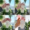 Mini Plush Bear Keychain Hanging Ornament Backpack Handbag Charm for Girls Women