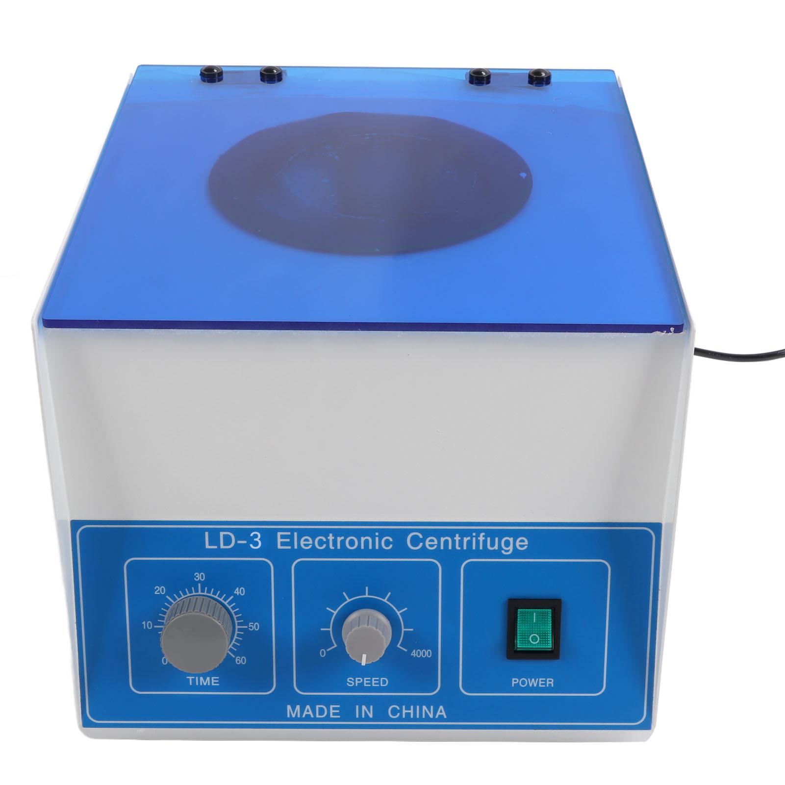 Elektrická laboratorní stolní centrifuga 4000 ot./min 2770xg Laboratorní centrifuga s časováním a regulací rychlosti EU zástrčka gray