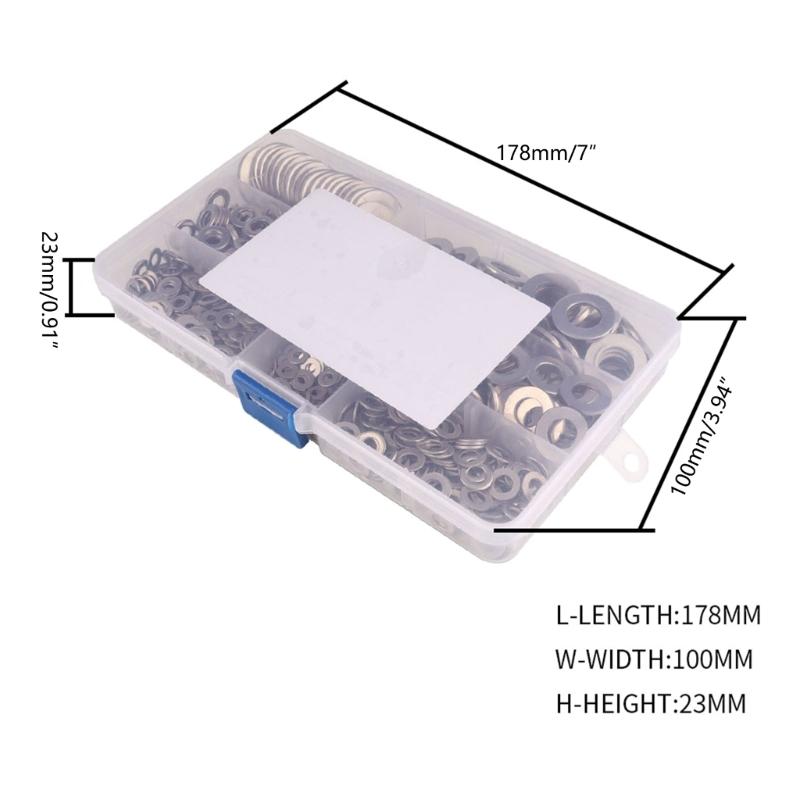 Flat Washer for Bolts 3/4/5/6/8/10/12 Solid Stainless Steel Flat Finish Metal Washer Rusts Resistant Washers