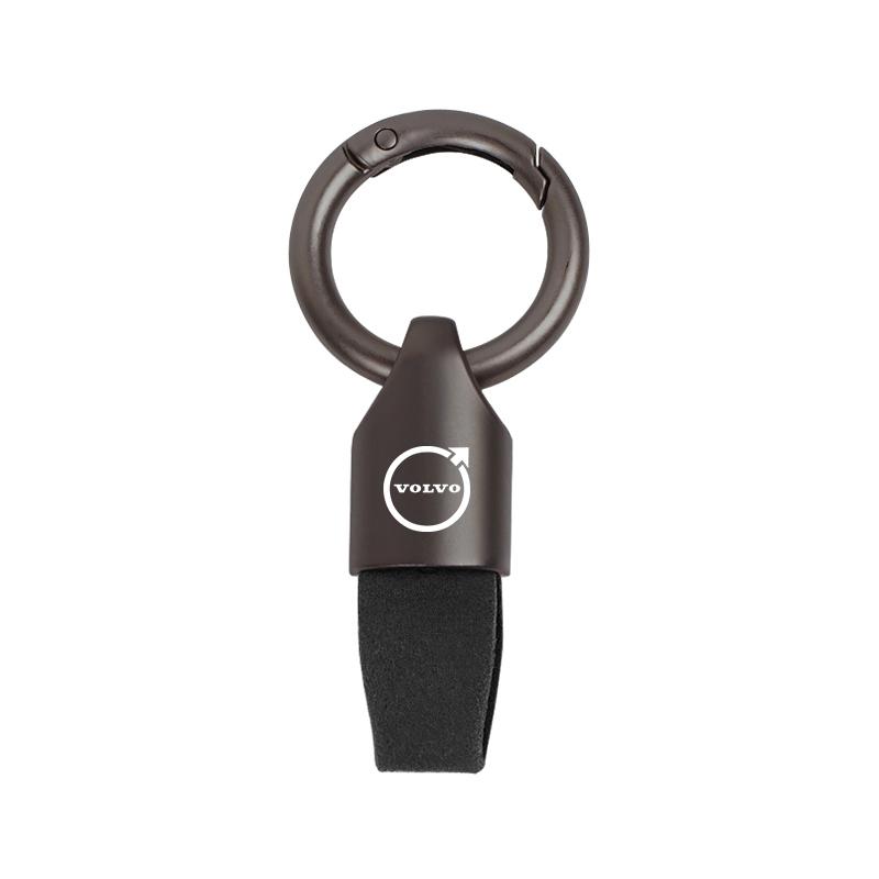 Car Key Rings Accessories Suede Auto Emblem Keychain For Volvo ES90 EC40 EX40 EM90 XC90 V90 V60 XC60 V40 S80 S60 S90 C40 XC40 V7