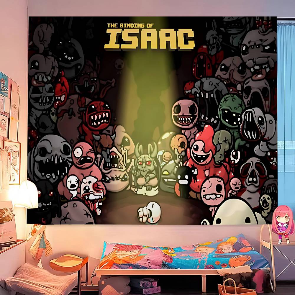 El Binding Of Isaac Tapiz de Pared Grande Impreso Decoración para Colgar en la Pared Decoración del Hogar Manta