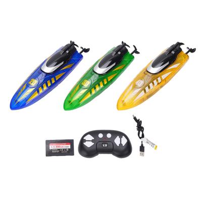 RC Boat Double Sided Driving Watertight Motor Remote Control Stunt Racing Boat with Light for Toy