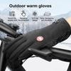 Winter Cycling Gloves for Men Waterproof Cold Gloves Snowboard Motorcycle Riding Driving Warm Touchscreen Zipper Glove