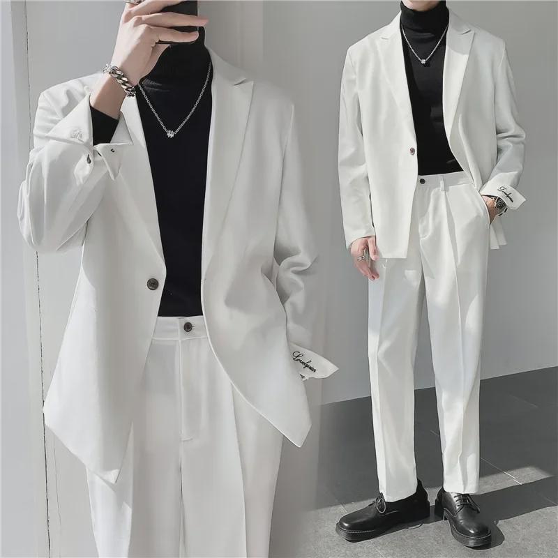 Summer 2024 Men's Fashion: Casual Loose-Fit Two-Piece Suits