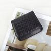 Portacarte intrecciato in pelle di pecora Portafoglio clip corta multifunzionale Unisex Borsa porta carte semplice e pratica Portamonete