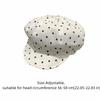 Large Version Baseball Hat White Newsboy Caps New Polka Dot Beret  Outdoor