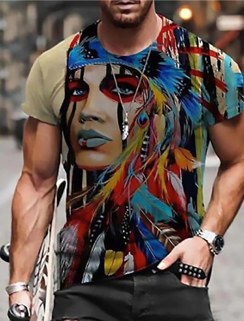 Νέο καλοκαιρινό ανδρικό μπλουζάκι μόδας Personality Poker Skull Ανδρικό μπλουζάκι με στάμπα