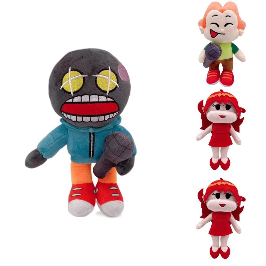 Cozy And Colorful Friday Night Funkin Plush Toy Featuring Fnf Girlfriend And Whitty Stuffed Doll
