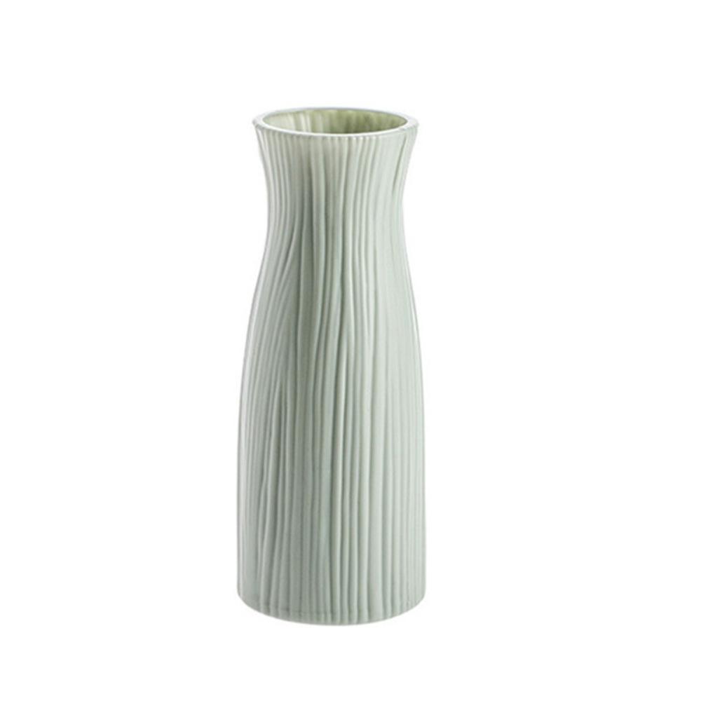 Plastic Nordic Style Vase Imitation Ceramic Desktop Ornament Flower Pot Decoration  Living Room