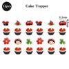 Cute Ladybug Theme Happy Birthday Party Decor Banner Cupcake Toppers Hanging Swirls Red Black Polka Dot Baby Shower Supplies