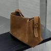 Borsa Secchiello Smerigliata Retro Borse di Lusso Firmate Borse a Spalla in Ecopelle Scamosciata per Donna Grandi Borse Shopper