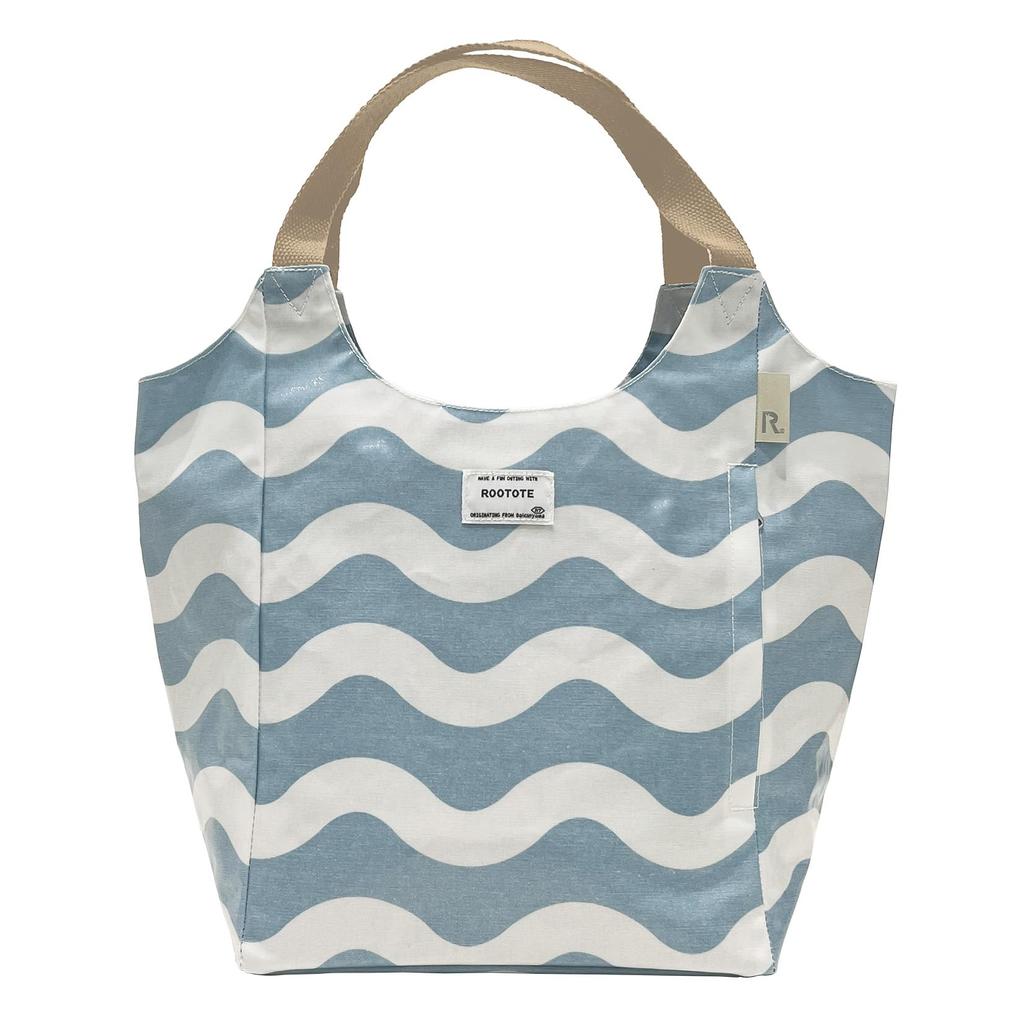 1103 Shoulder Ladies Vertical Tote Bag EU Round [Rootote] Laminate-J (01 Ripples)