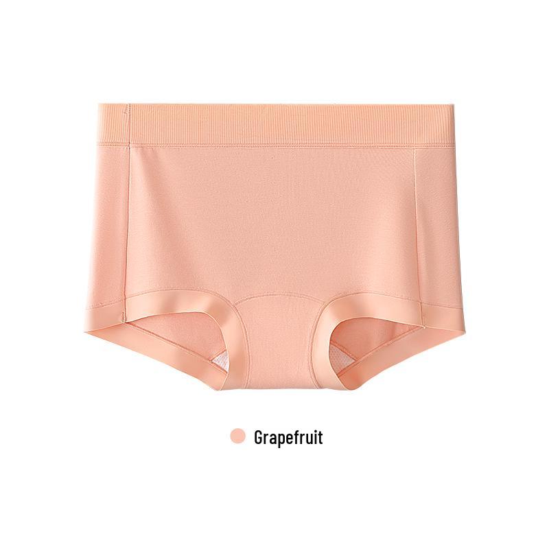 Mid-Waist Women's Antibacterial Cotton Boxer Briefs - Breathable, Anti-Pinch, Class A Quality