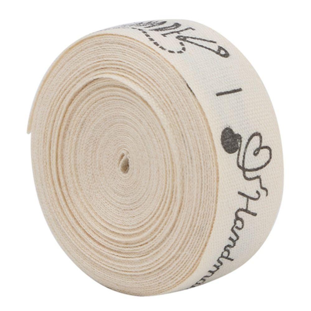 1pcs Fonts Printed Cotton Ribbon Tape 1.5cm Width Fabric Craft Ribbon DIY Sewing Ribbon Packaging