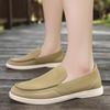 Herrenschuhe Sommer Canvas Schuhe Atmungsaktiv Bequem Outdoor Slipper Walking Sneaker Klassische Loafer für Herren