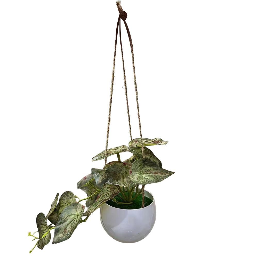 Green Artificial Grass Hanging Bonsai Hanging Photo Props Simulation Grass Flowerpotted DIY Accessories Simulated Plant