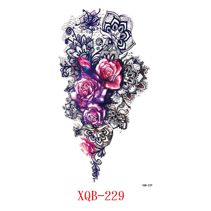 Small Full Arm Tattoo Stickers, Flower Letters, Animal Tattoo Stickers Stickers Tattoo