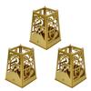 Metal Assembled Pen Holder Gold Hollow Pattern High Hardness Surfaces Plating DIY Pen Holder Fro