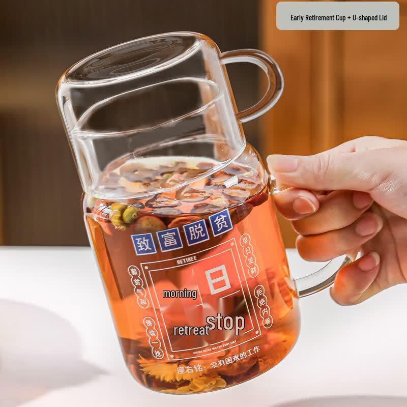 800ml High-Temperature Resistant Glass Tea Infuser Bottle