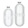 5Pcs 3ml/6ml Mini Portable Empty Capsule Shell Hollow Clear Pill Case Plastic Bottle Tablet Medicine Splitters Holder Box