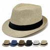 Sombrero de Sol Fedora de Paja para Hombre Ancho de Verano
