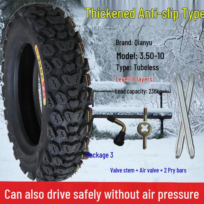 Qianyu 3.50/3.00-10 Off-road Anti-slip