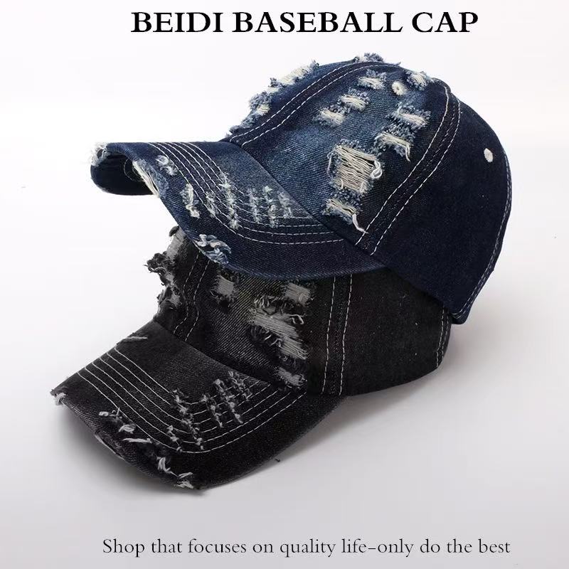 Warm Classic Denim Sports Hiphop Caps Unisex Men Women Distressed Hat Women Men Leisure Ripped Baseball Cap Snapback Hats