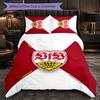 Biancheria da letto a tema VfB Stuttgart Set 3 Pezzi Copripiumino Biancheria da letto Decorativa per Camera Adolescenti Decorazione Casa