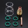 Power Tool-7Pcs Torch TIG Welding Stubby Gas Lens #12 Pyrex Cup For WP-9/WP-20/WP-25 Kit #