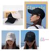 GITIAMO Cap with English and Adjustable Available In and UV Sun and English Women's Letters, Heart, One-Point Embroidery, Strap, Black, White, Ivory,