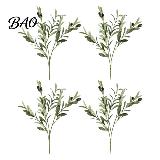 Artificial Olive Stems for Home Decor Faux Branches Vase, Tree Branches, DIY Fake Floral Arrangement Supplies Plants, Realistic Greenery Stems,