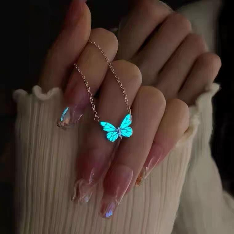 Popular Luminous Butterfly Bracelet - Vintage Style, Fresh Fashion, Double Layer, Stackable, Perfect for Students & Best Friends