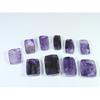 297Cts. Natural Amethyst Druzy Octagon Cabochon Loose Gemstone 10Pcs Lot C-1256