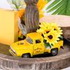 Rustics Truck Decors with Artificial Flowers Truck Decors with LED String Light Tiered Tray Decors Items Home Decors