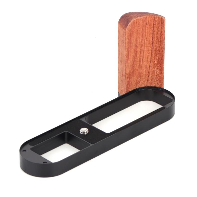 Punho de Câmera Ergonômico com Cabo de Madeira para Q2 Melhora o Conforto e a Pegada Segura Base Protetora com Montagem para Tripé Compatível com ARCA
