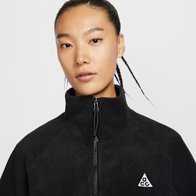 Nike ACG Wolf Tree Sweatshirts Women's Black Stand Collar Moderate Oth