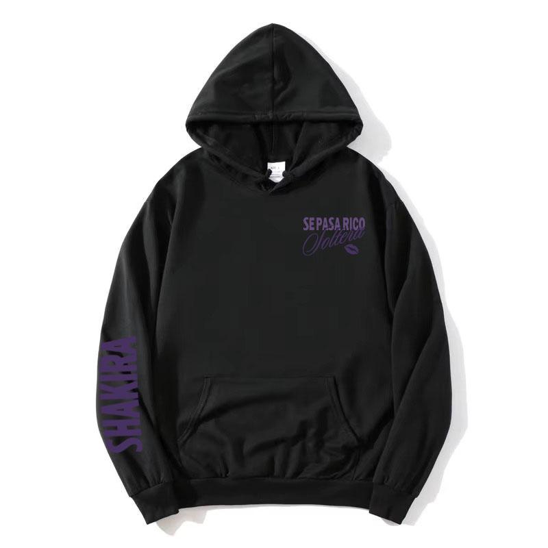 Soltera Hoodie Singer Shakira Graphic Fashion Sweatshirts Long Sleeve Female Pullovers Hooded Women Men Hoody Streetwear