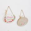 Home Decoration Oval Shape Handmade Door Hanging Ornaments Garden Plaque Layout Props Door Plate