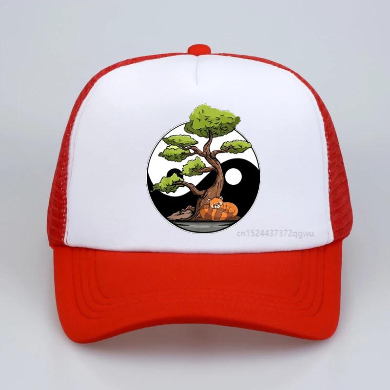 Yin Yang Bonsai Tao Taoism Spiritual Zen Meditate Baseball Cap Summer Fashion Mesh Trucker Caps Casual Adjustable Snapback Hats