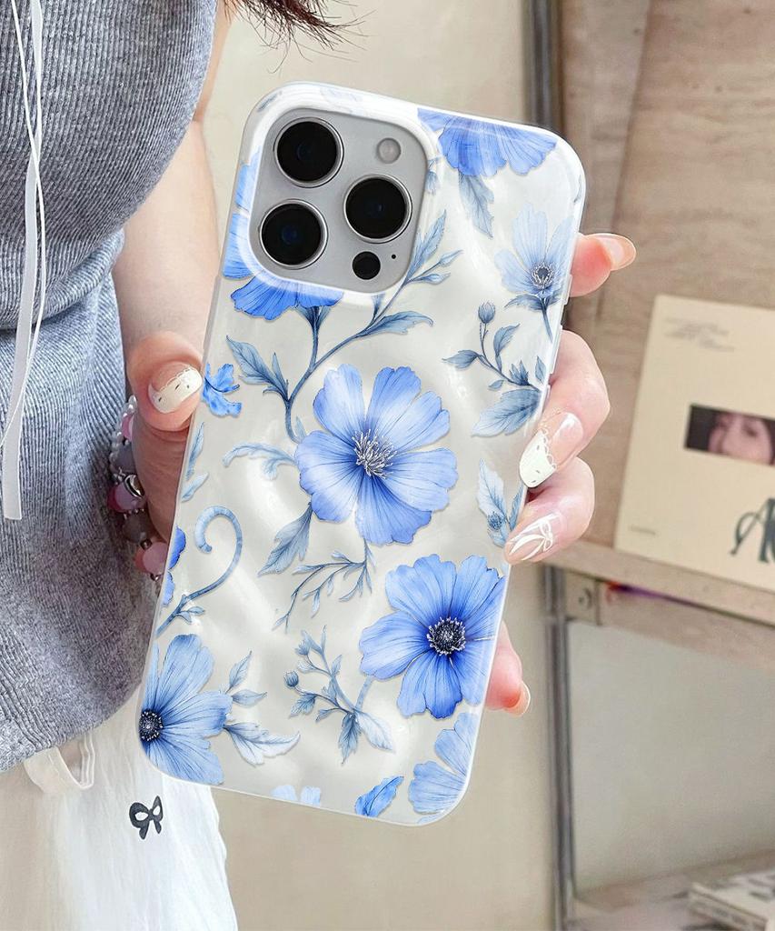 Red Flowers TPU Phone Case For iPhone Air 17 Pro 16 15 Pro Max 14 13 12 Pro 11 Shockproof Soft Silicone Transparent Cover