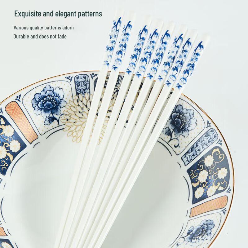 Heima Jiayuan Blue and White Ceramic Chopsticks Gift Set