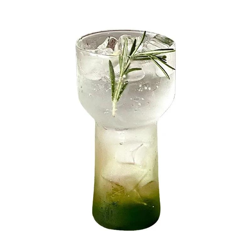 Cold Coffee Cups Glass Water Cup Crystal Glasses Kitchen Drinkware Coffee Latte Glass Iced Juice Milk Water Bottle Bar Cups