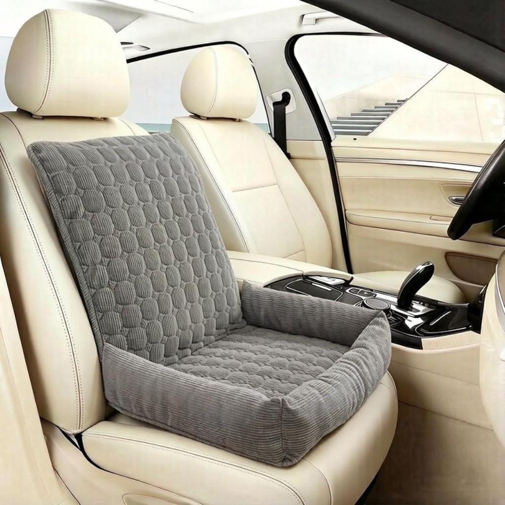 

Breathable Dog Safety Seat Detachable Pet Travel Carrying Mat Pet Car Seat Cover Outdoor Travel темно серый