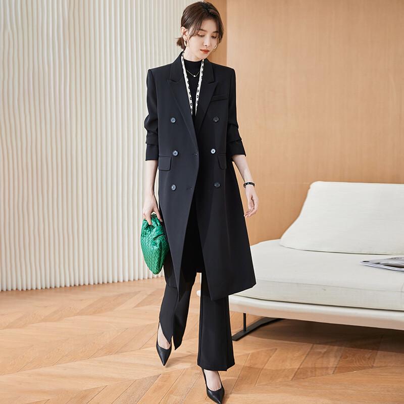 Women s British Style Double-Breasted Trench Coat M