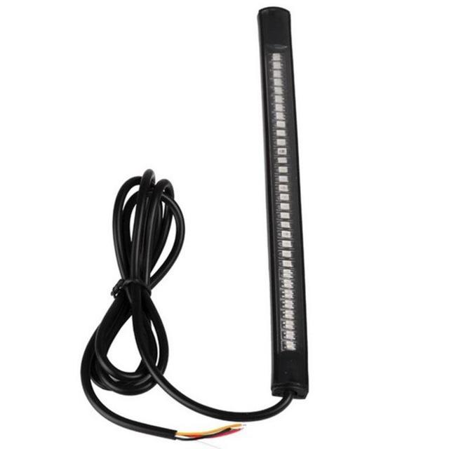 1Pc Motorcycle General Light Strip, Turn Signal Waterproof Motorcycle License Plate Cooking Tube Tail Light