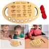 Learn to Tie Knot Training Board 12 Knotting Methods for Beginner Kid Wood Knot Tying Trainer Board for Outdoor Camping