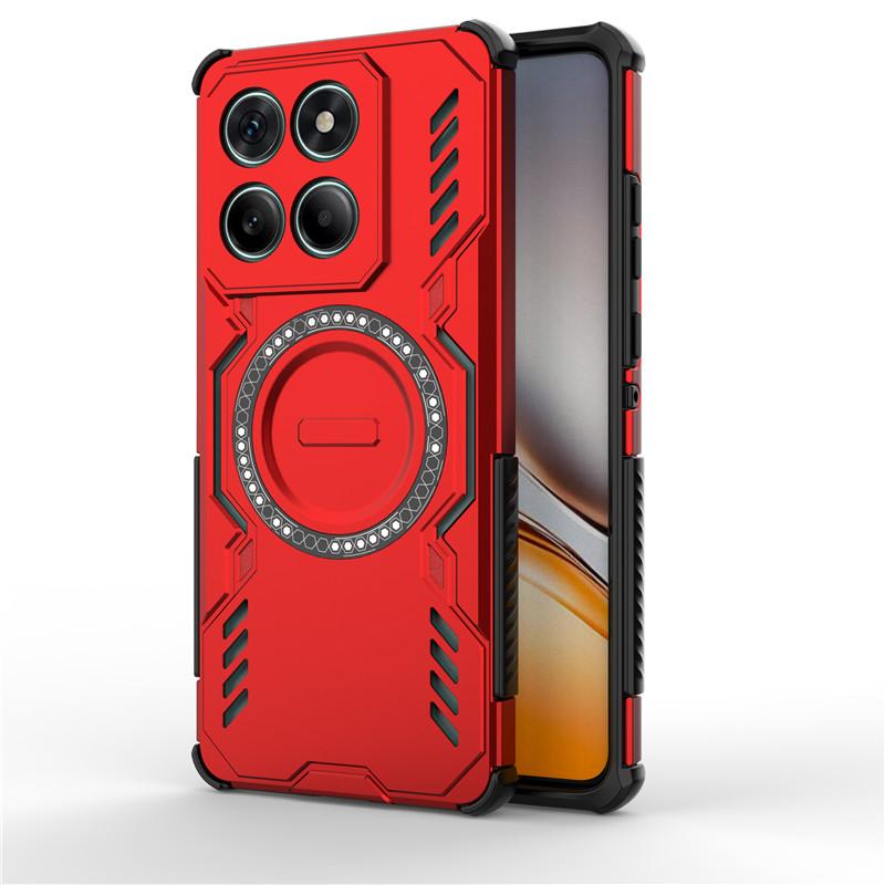 

For Motorola Edge 60 Fusion Case Moto Edge 60 Cover Heat Dissipation Magnetic Bumper Protective Phone Cases Edge 60 Fusion Funda Motorola Edge 60 красный