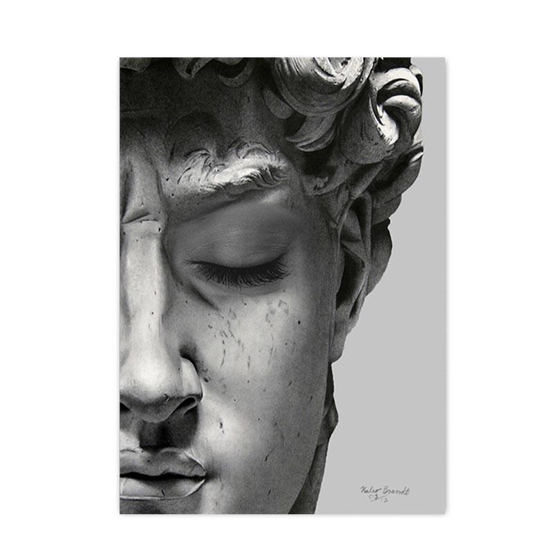 David Sculpture Posters and Prints Modern Canvas Painting Nordic Wall Art Pictures for Living Room Home Decoration