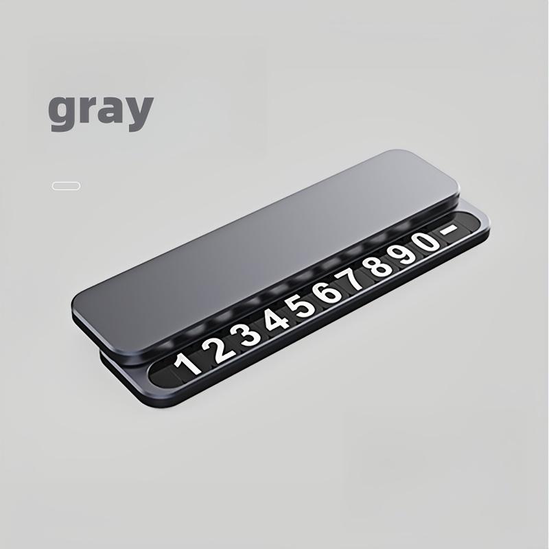1Pc Temporary Parking Sign, Moving Car Number Plate, New Hidden Phone Number Ornament, Car Number Plate
